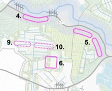 Zoekgebieden voor windmolens volgens privincie Zuid-Holland